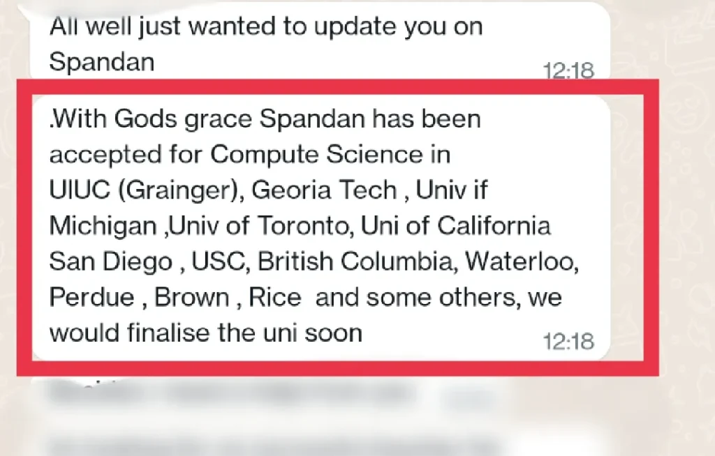 Student accepted into Georgia Tech, UIUC, University of Toronto, and top global universities for Computer Science