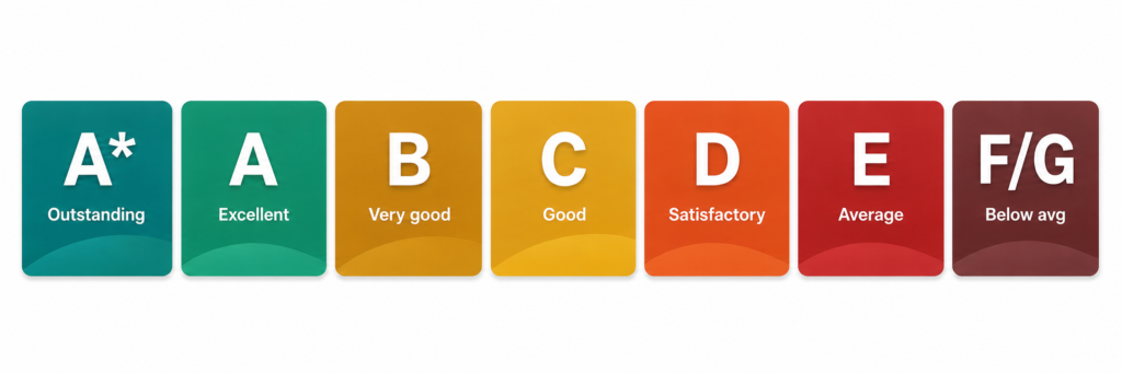 IGCSE grade scale